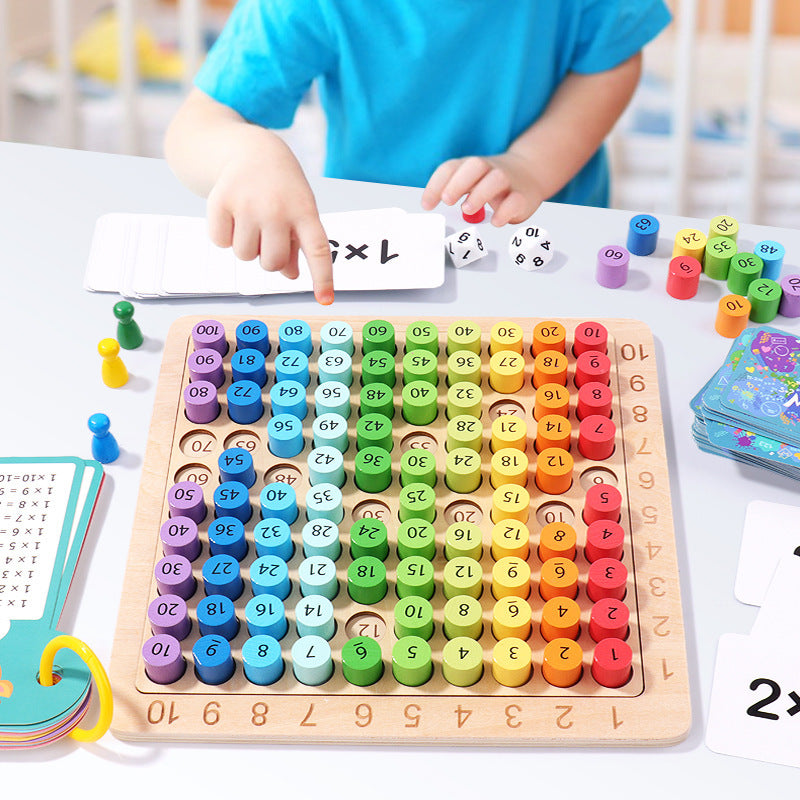 Educational & Montessori Multiplication Board Game usage